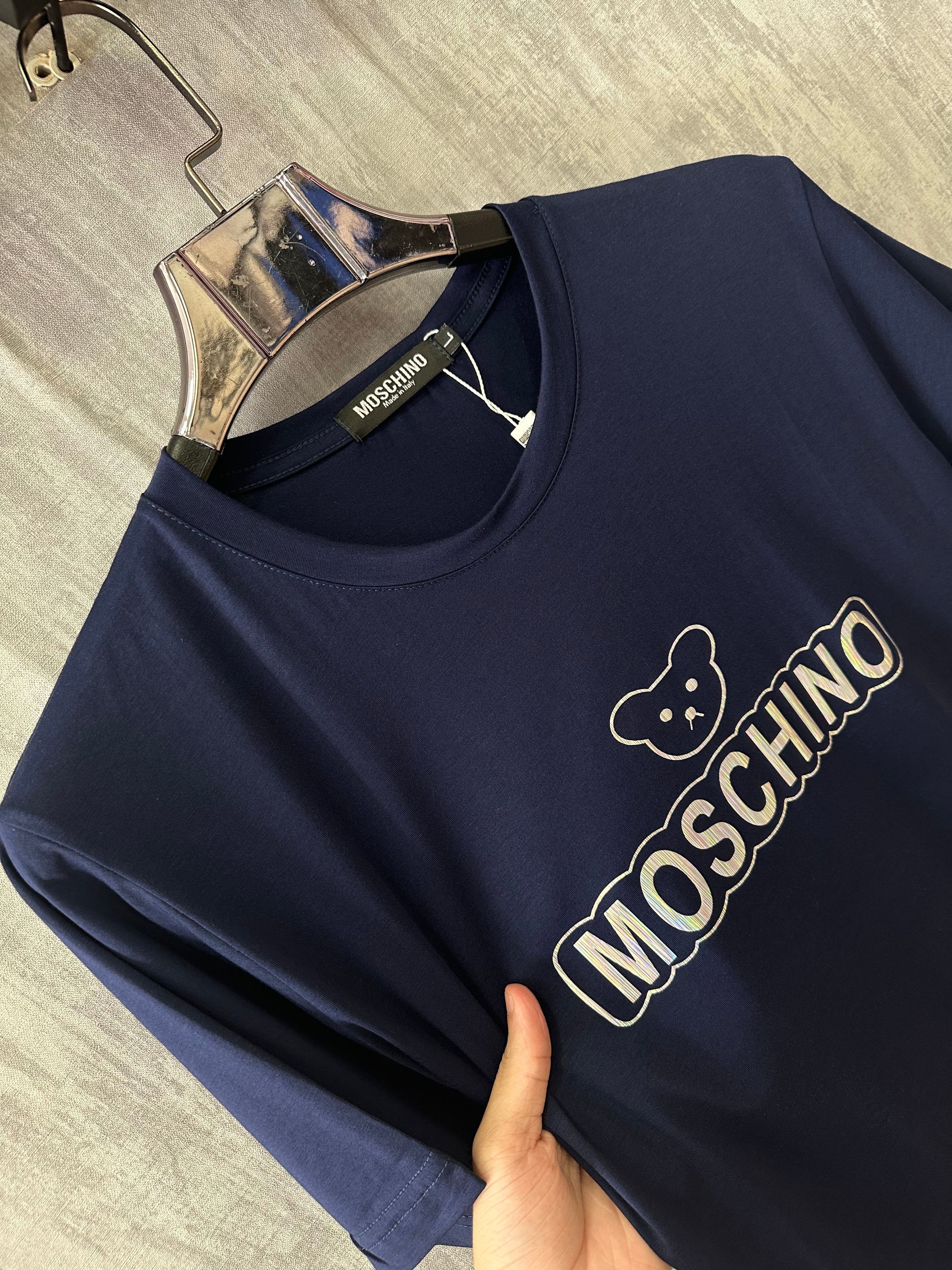 Camiseta MALHA CHINESA MOSCHINO Com Panda Basica 175